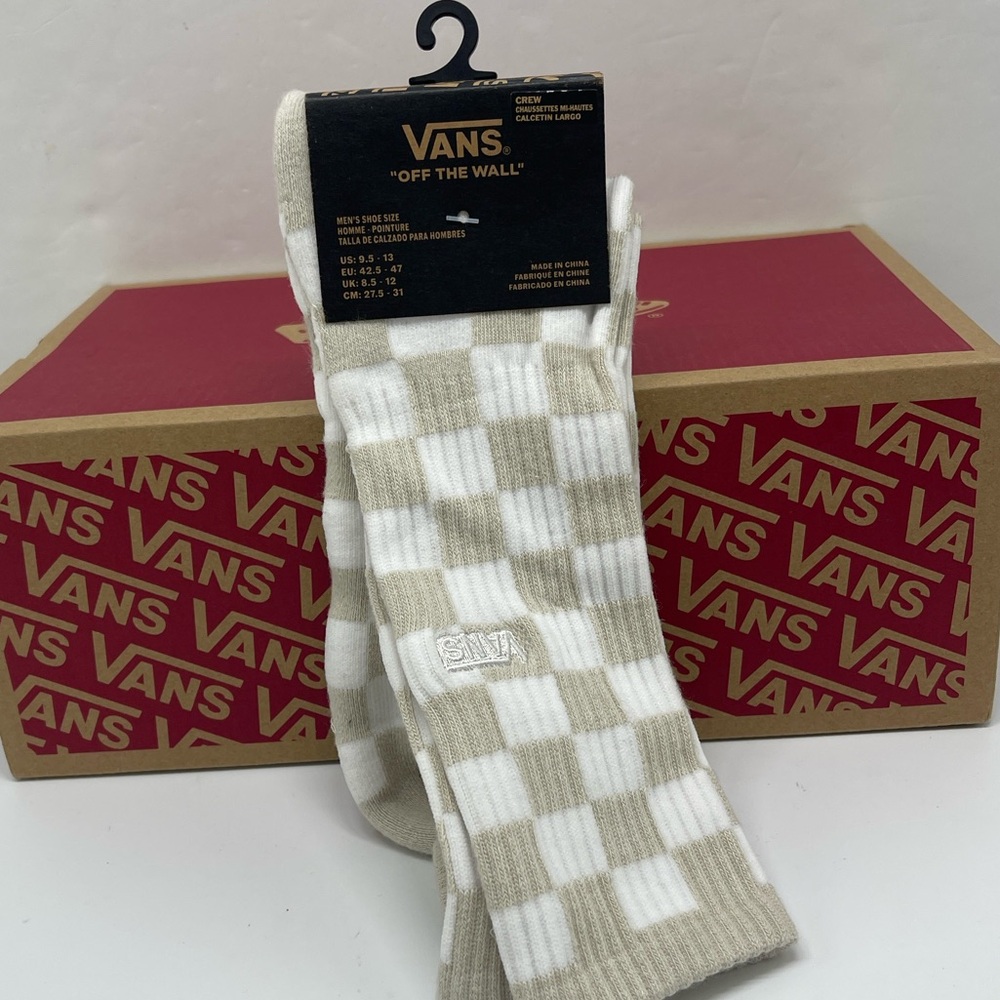 Vans Checkerboard Crew Socks (1 pair) - Picture 2 of 16